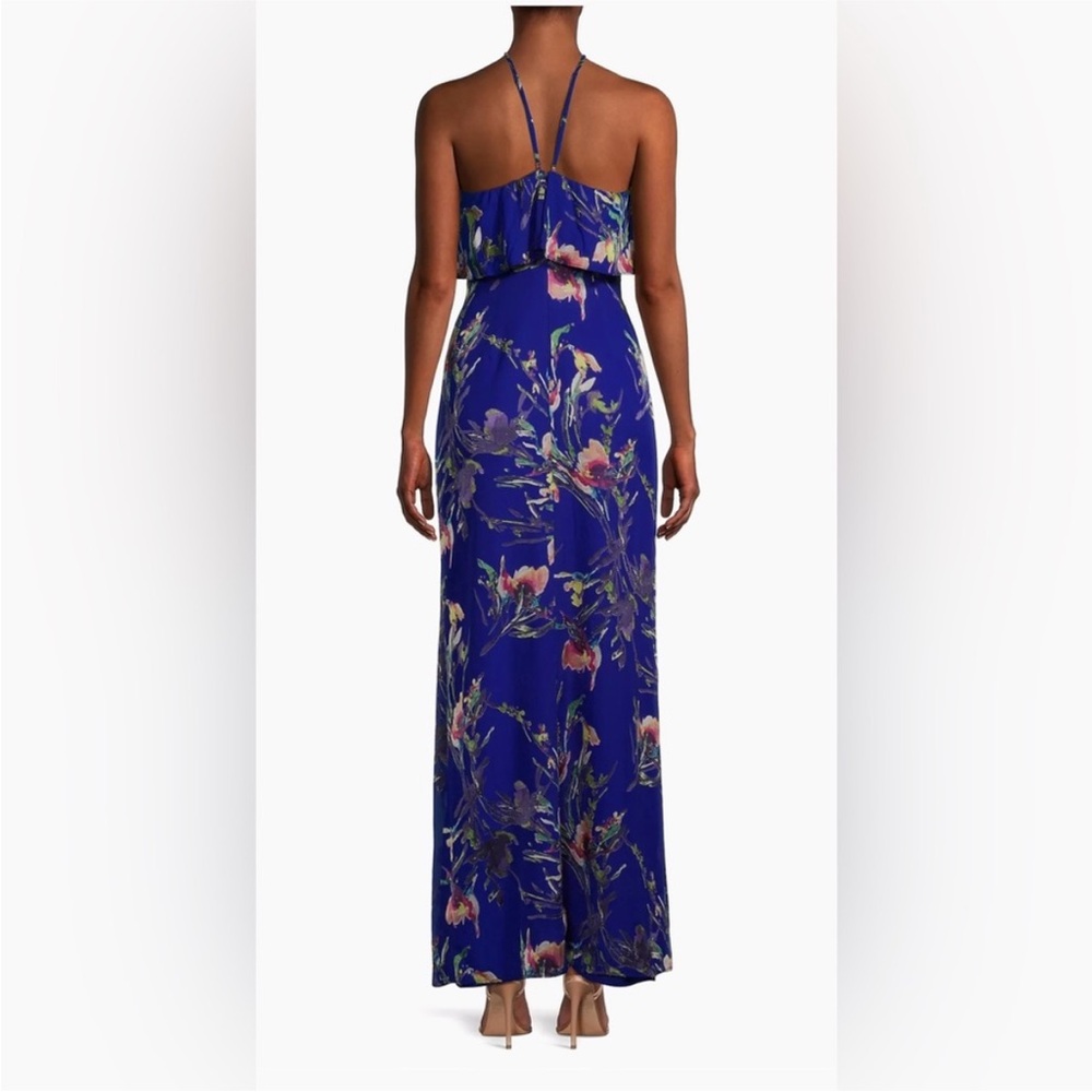 NWT Liv Foster Floral Halter Column Gown Size 6 $350 - Picture 3 of 8